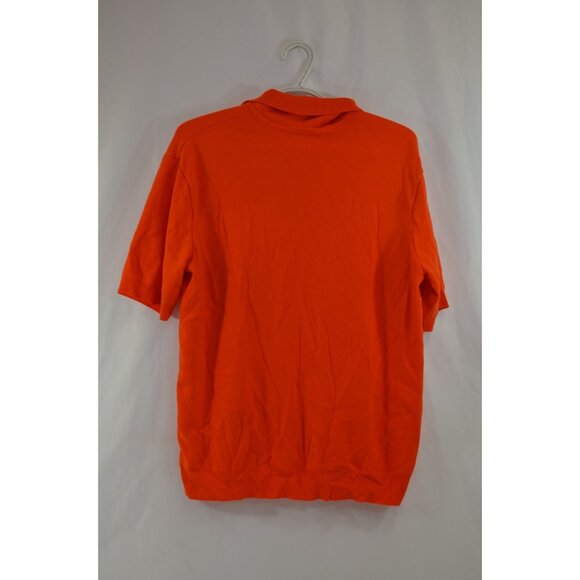 Denver Broncos Mens Collared Polyester Shirt Vtg 1970s Polo NFL Orange - Picture 6 of 7
